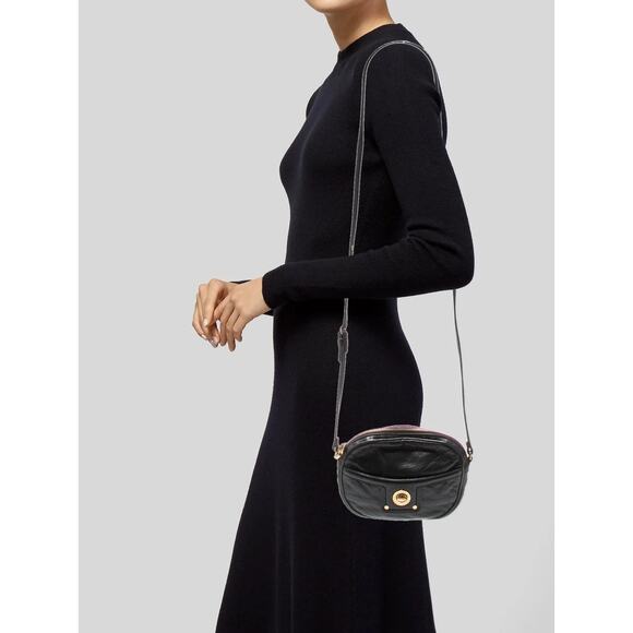 MARC by MARC JACOBS Small Black Leather Crossbody Bag - Picture 1 of 13